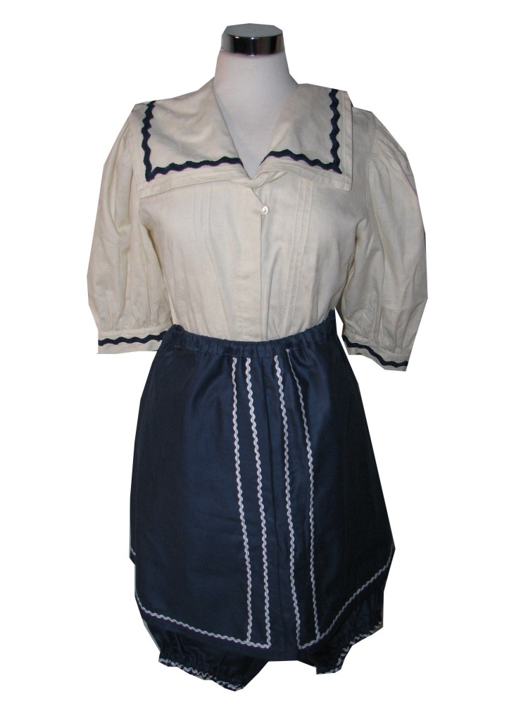 ladies Edwardian Bathing Suit Size 10 - 12 Image